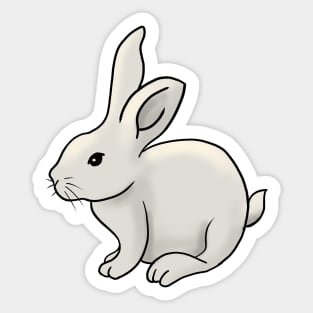 Cute Bunny hand drawn rabbit gift Sticker